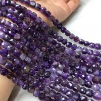 Natural Amethyst Beads polished folk style & DIY 7-8mm Sold Per Approx 38-40 cm Strand