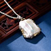 Freshwater Pearl Pendants with Brass fashion jewelry & without cord & for woman Sold By PC