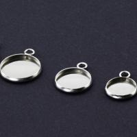 Stainless Steel Pendant Setting 304 Stainless Steel Round DIY original color Sold By PC