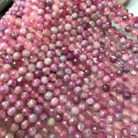 Gemstone Smycken Pärlor, Turmalin, polerad, folkliga stil & DIY, fuchsia, beads length  6.8-7mm, Såld Per Ca 38-40 cm Strand