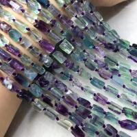 Fluorit Beads, poleret, folk stil & du kan DIY, hyacinthine, 6x9mm, Solgt Per Ca. 38-40 cm Strand