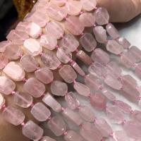 Perles bijoux en pierres gemmes, Pierre naturelle, poli, style folk & DIY, rose, 12x15mm, Vendu par Environ 38-40 cm brin