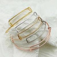 Iron Bangle Setting plated Adjustable & DIY nickel lead & cadmium free Inner Approx 65mm Sold By Bag