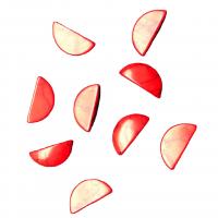 Synteettinen Turkoosi Cabochon, tee-se-itse, punainen, 10x20mm, 100PC/laukku, Myymät laukku