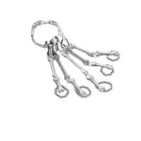 In lega di zinco dell'anello del braccialetto, lega in zinco, placcato color argento, Design di Halloween & gioielli di moda & unisex, assenza di nichel,piombo&cadmio, 160x70mm, 20PC/borsa, Venduto da borsa