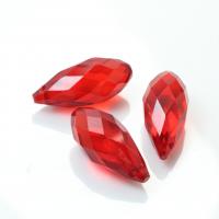 Pingentes de cristal, Lágrima, DIY & Efeito 3D & facetada, mais cores para a escolha, 12x25mm, Aprox 20PCs/Bag, vendido por Bag