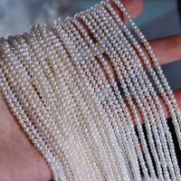 Cultured Round Freshwater Pearl Beads DIY white 2-2.5mm Sold Per Approx 39 cm Strand