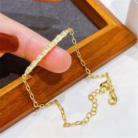 Cubic Zirconia Micro Pave Brass Bracelet with 1.57inch extender chain plated fashion jewelry & micro pave cubic zirconia & for woman nickel lead & cadmium free Length Approx 6.7 Inch Sold By PC