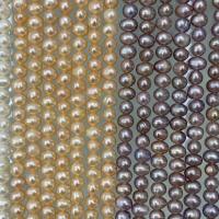 Přírodní sladkovodní perly perlí, Sladkovodní Pearl, DIY, více barev na výběr, 4-5mm, Prodáno za Cca 37 cm Strand