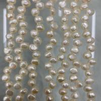 Přírodní sladkovodní perly perlí, Sladkovodní Pearl, DIY, bílý, 5-6mm, Prodáno za Cca 37 cm Strand