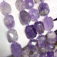 Gemstone Smycken Pärlor, Lavender, DIY, purpur, 13x18mm, Såld Per Ca 39 cm Strand