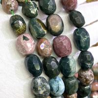 Perles agates, agate océan, DIY, couleurs mélangées, 12x15mm, Vendu par Environ 39 cm brin