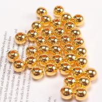 ABS Plastic Beads Round plated DIY Sold By Bag