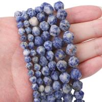 Sodalit perle, možete DIY & različite veličine za izbor & faceted, plav, Rupa:Približno 0.8mm, Prodano Per Približno 36 cm Strand