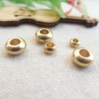 Brass távtartó gyöngyök, Sárgaréz, DIY & különböző méretű a választás, aranysárga, Által értékesített PC