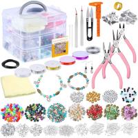 Acrylic DIY Jewelry Set with Iron & Zinc Alloy portable & Unisex Sold By Set