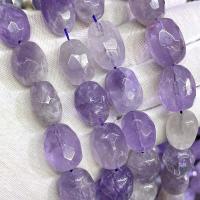 Perles bijoux en pierres gemmes, Lavande, DIY, violet, 12x15mm, Vendu par Environ 39 cm brin