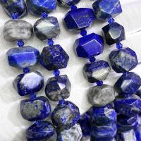 Lapis Lazuli Beads, DIY, blauw, 13x18mm, Per verkocht Ca 39 cm Strand