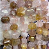 Grânulos de quartzo natural jóias, DIY, cores misturadas, 13x18mm, vendido para Aprox 39 cm Strand