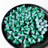 Pryskyřice s přívěskem, Šálek, Fajn & DIY, zelený, 18x10mm, Cca 100PC/Bag, Prodáno By Bag