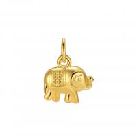 925 Sterling Silver Pendant Elephant plated DIY nickel lead & cadmium free Sold By PC