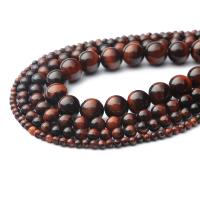 Tiger Eye Beads, Runde, du kan DIY & forskellig størrelse for valg, Hole:Ca. 1mm, Solgt Per Ca. 38 cm Strand