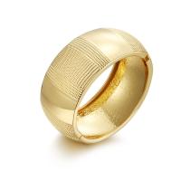 Cink ötvözet Bangle Jewelry, galvanizált, divat ékszerek & egynemű, arany, Által értékesített PC