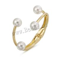 Zinc Alloy Bangle with Plastic Pearl plated fashion jewelry & for woman Sold By PC
