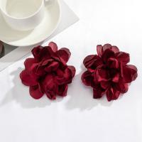 Earring Jewelry Silk handmade fashion jewelry & for woman 110mm Sold By Pair