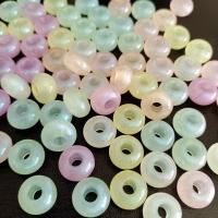 Acrylic Large Hole Bead Rondelle DIY & luminated 15mm Approx Sold By Bag