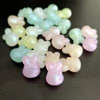 Akril nakit Beads, Zec, možete DIY & luminated, više boja za izbor, 12x17mm, Približno 335računala/Torba, Prodano By Torba