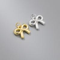 925 Sterling Silver Pendant Bowknot plated DIY Sold By PC