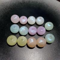 Akril ékszerek gyöngyök, Kerek, DIY & luminated, kevert színek, 16mm, Kb 100PC-k/Bag, Által értékesített Bag