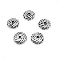 Zinc Alloy Spacer Beads Round antique silver color plated DIY 9.50mm Approx 1.5mm Approx Sold By Bag
