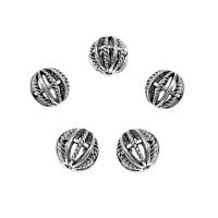 Zinc Alloy Spacer Beads antique silver color plated DIY & hollow Approx 2mm Approx Sold By Bag