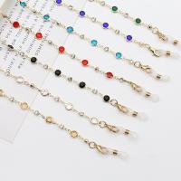 Glasses Holder Zinc Alloy with Glass Rhinestone anti-skidding & multifunctional & for woman nickel lead & cadmium free Length Approx 70 cm Sold By PC