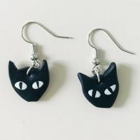 Polymer Clay Drop Earring with Zinc Alloy Halloween Jewelry Gift & for woman 20-40mm Sold By Pair