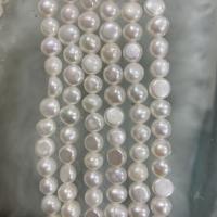 Keishi ferskvandskulturperle Beads, Ferskvandsperle, du kan DIY, hvid, 7-8mm, Solgt Per Ca. 37 cm Strand