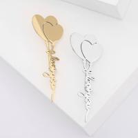 Fashion Brooch Jewelry 304 Stainless Steel Heart Vacuum Ion Plating fashion jewelry & for woman Sold By PC