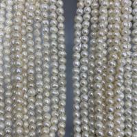 Perla Barroca Freshwater, Perlas cultivadas de agua dulce, Barroco, Bricolaje & diferentes estilos para la opción, Blanco, 8-9mm, Vendido para aproximado 37 cm Sarta