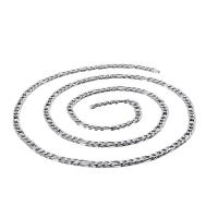 Rozsdamentes acél Nekclace Chain, 304 rozsdamentes acél, DIY, 5mm, Hossz 5 m, Által értékesített PC