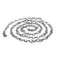Rostfritt stål Nekclace Chain, 304 rostfritt stål, DIY, 6.50mm, Längd 5 m, Säljs av PC