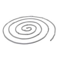 Rostfritt stål Nekclace Chain, 304 rostfritt stål, DIY, 4.50mm, Längd 5 m, Säljs av PC
