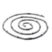 Rostfritt stål Nekclace Chain, 304 rostfritt stål, DIY, 4mm, Längd 5 m, Säljs av PC