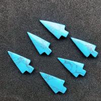 turquoise synthétique Pendentif, DIY, bleu, 12x24mm, 100PC/sac, Vendu par sac