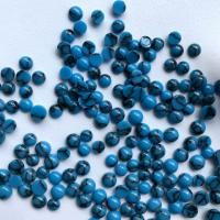 Syntetisk Turkis Cabochon, Runde, du kan DIY & forskellig størrelse for valg, blå, 100pc'er/Bag, Solgt af Bag