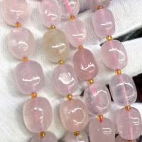 Naturlige rosenkvarts perler, Rose Quartz, Nuggets, du kan DIY, lyserød, 10x15mm, Solgt Per Ca. 39 cm Strand