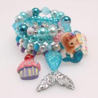 Conjunto de joyería de acrílico, 4 piezas & Chica, más colores para la opción, Vendido por Set