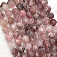 Natural Quartz Jewelry Beads Strawberry Quartz DIY & faceted mixed colors Sold Per Approx 38 cm Strand