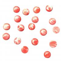 Gemstone Cabochons, Syntetisk Turkis, Runde, du kan DIY & forskellig størrelse for valg, rød, 100pc'er/Bag, Solgt af Bag